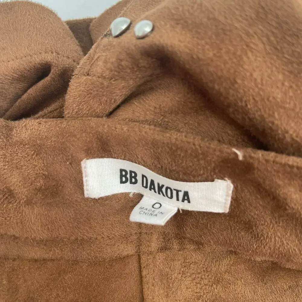 BB DAKOTA Skirt Size 0 Faux Suede Steve Madden Country Western Cowgirl Cowboy